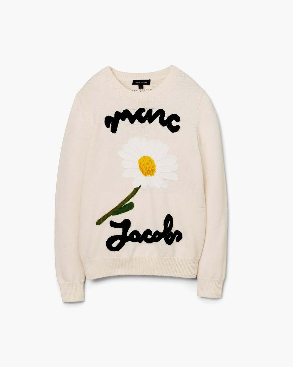 Marc Is Joy Jacquard Crewneck Ivory - Marc Jacobs