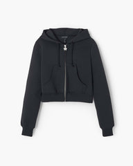 Charm Cropped Hoodie Black - Marc Jacobs