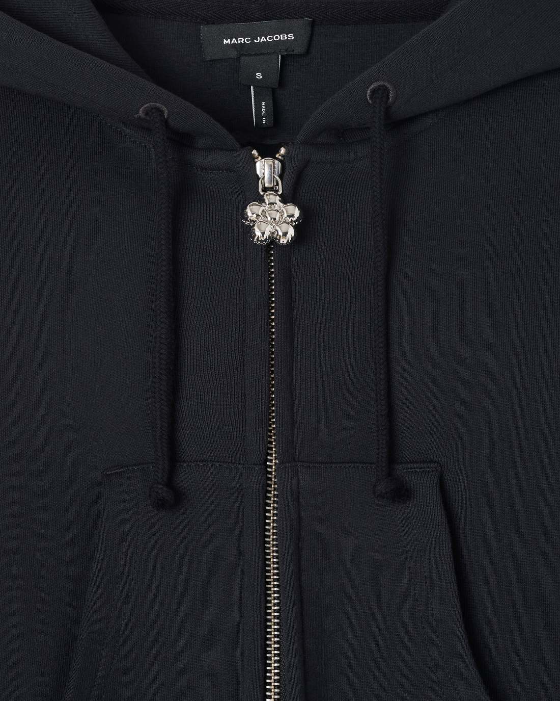 Charm Cropped Hoodie Black - Marc Jacobs