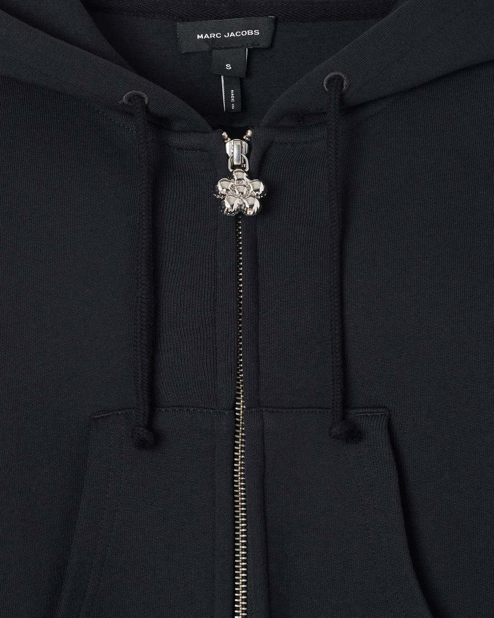 Charm Cropped Hoodie Black - Marc Jacobs
