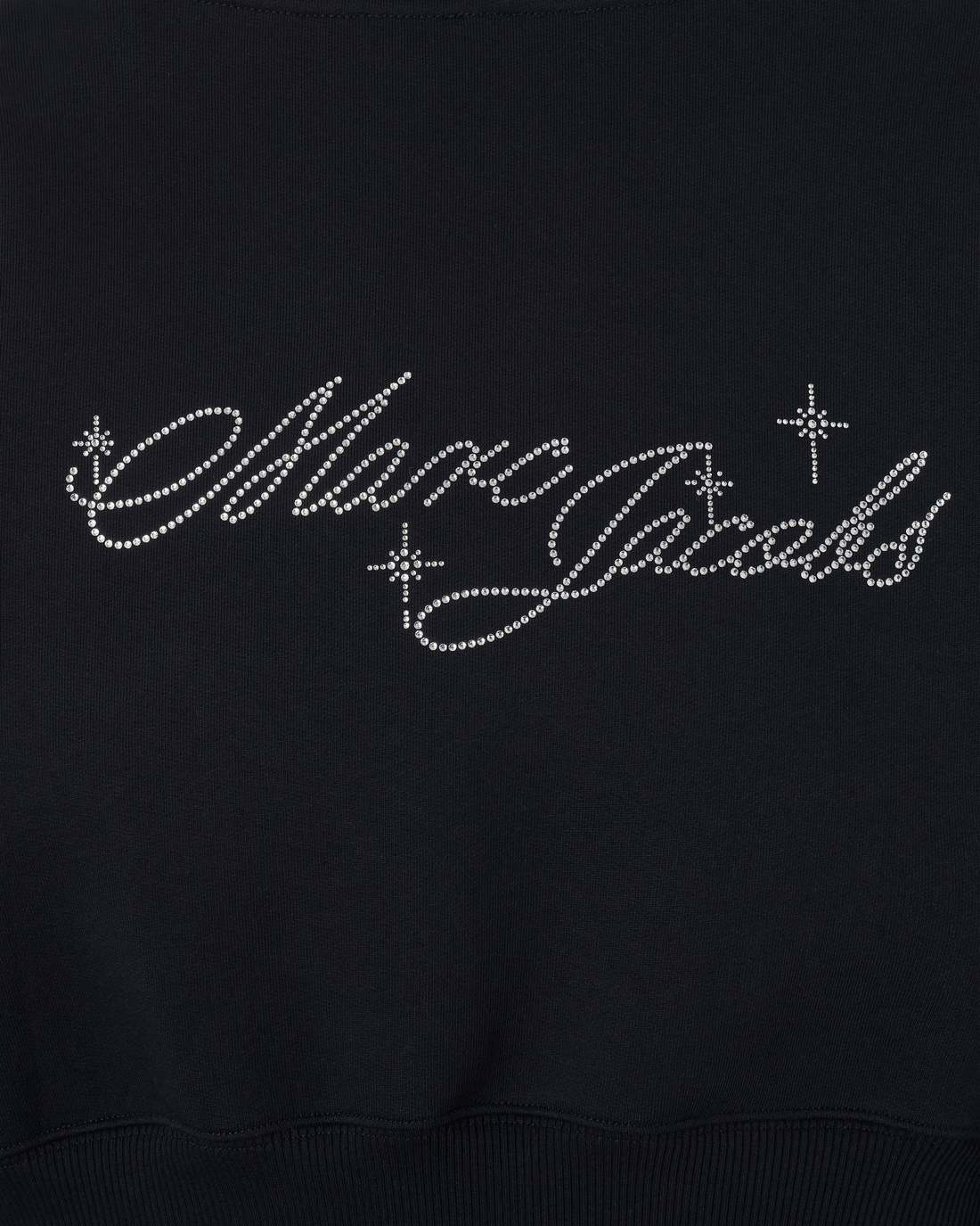 Charm Cropped Hoodie Black - Marc Jacobs