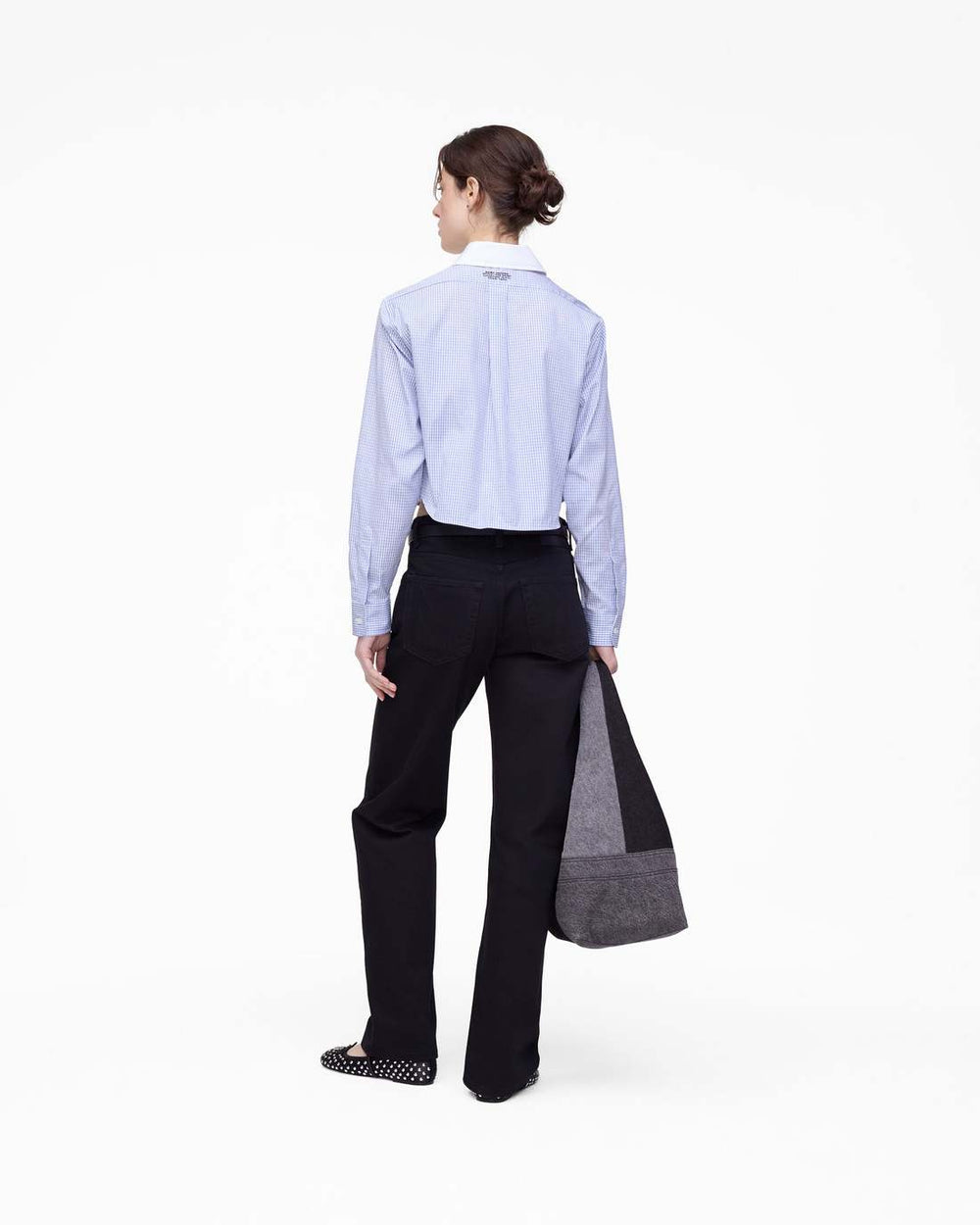 The Cropped Femme Shirt Blue Multi - Marc Jacobs