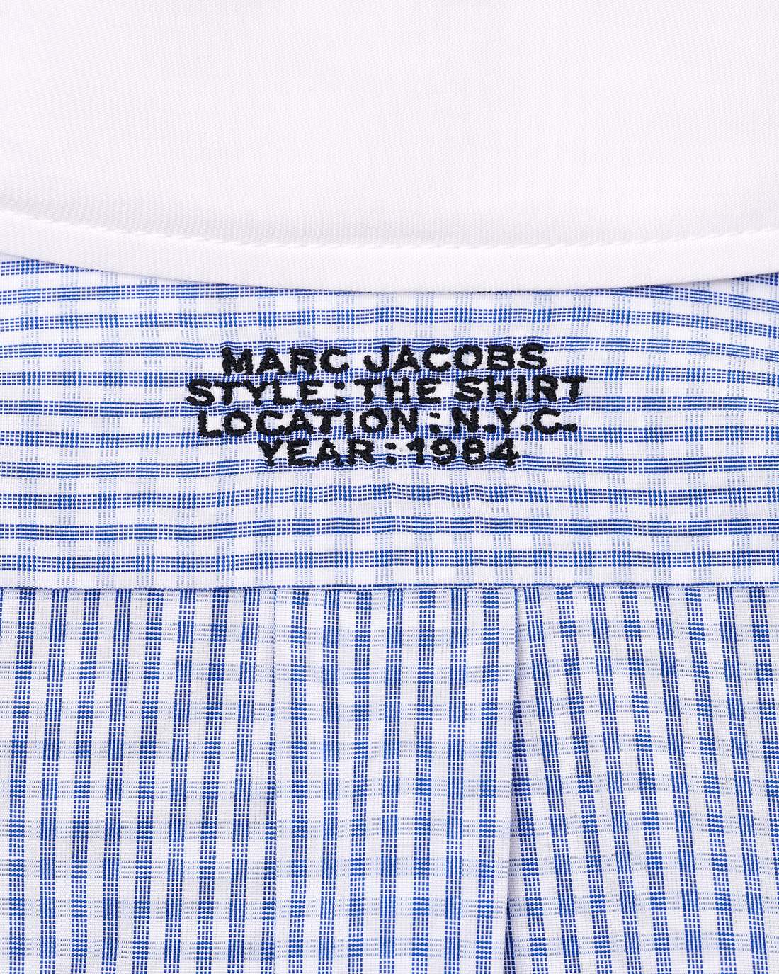 The Cropped Femme Shirt Blue Multi - Marc Jacobs