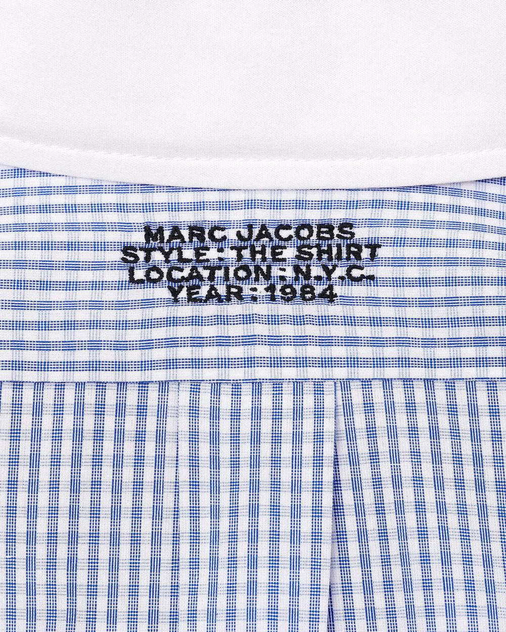 The Cropped Femme Shirt Blue Multi - Marc Jacobs