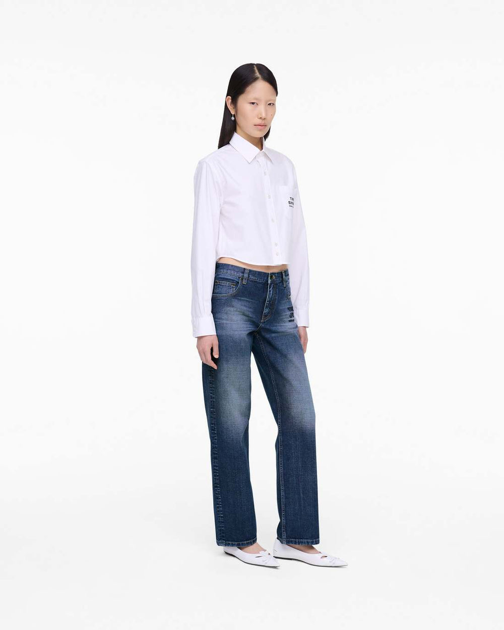 THE CROPPED FEMME SHIRT White - Marc Jacobs