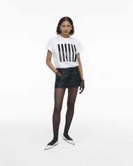 The Stripe Box Tee White - Marc Jacobs