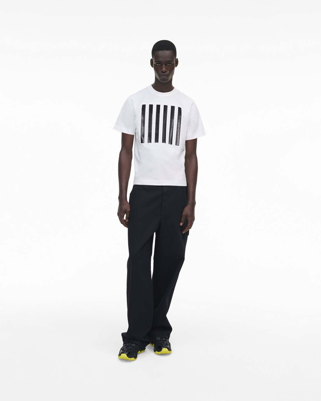The Stripe Box Tee White - Marc Jacobs