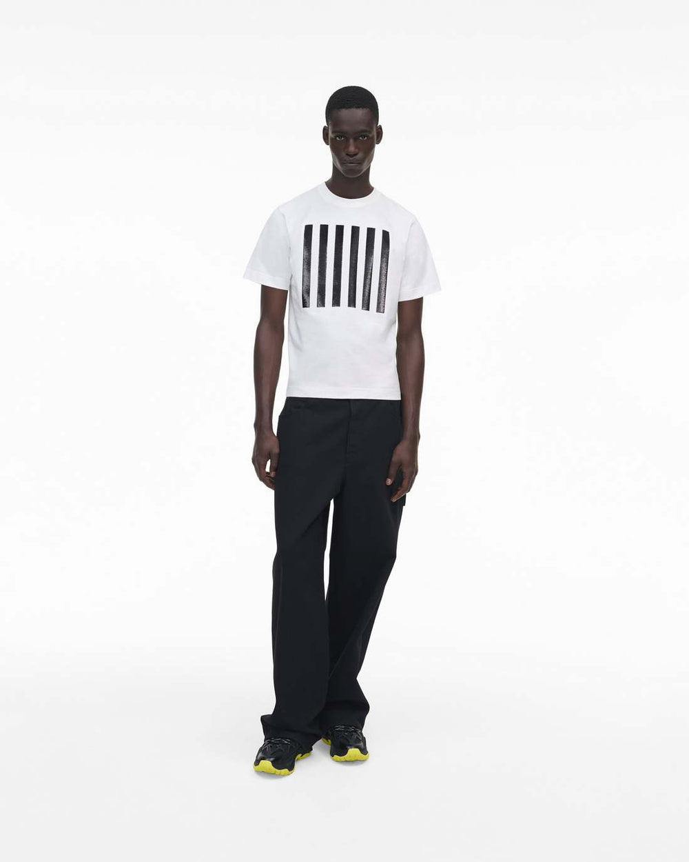 The Stripe Box Tee White - Marc Jacobs