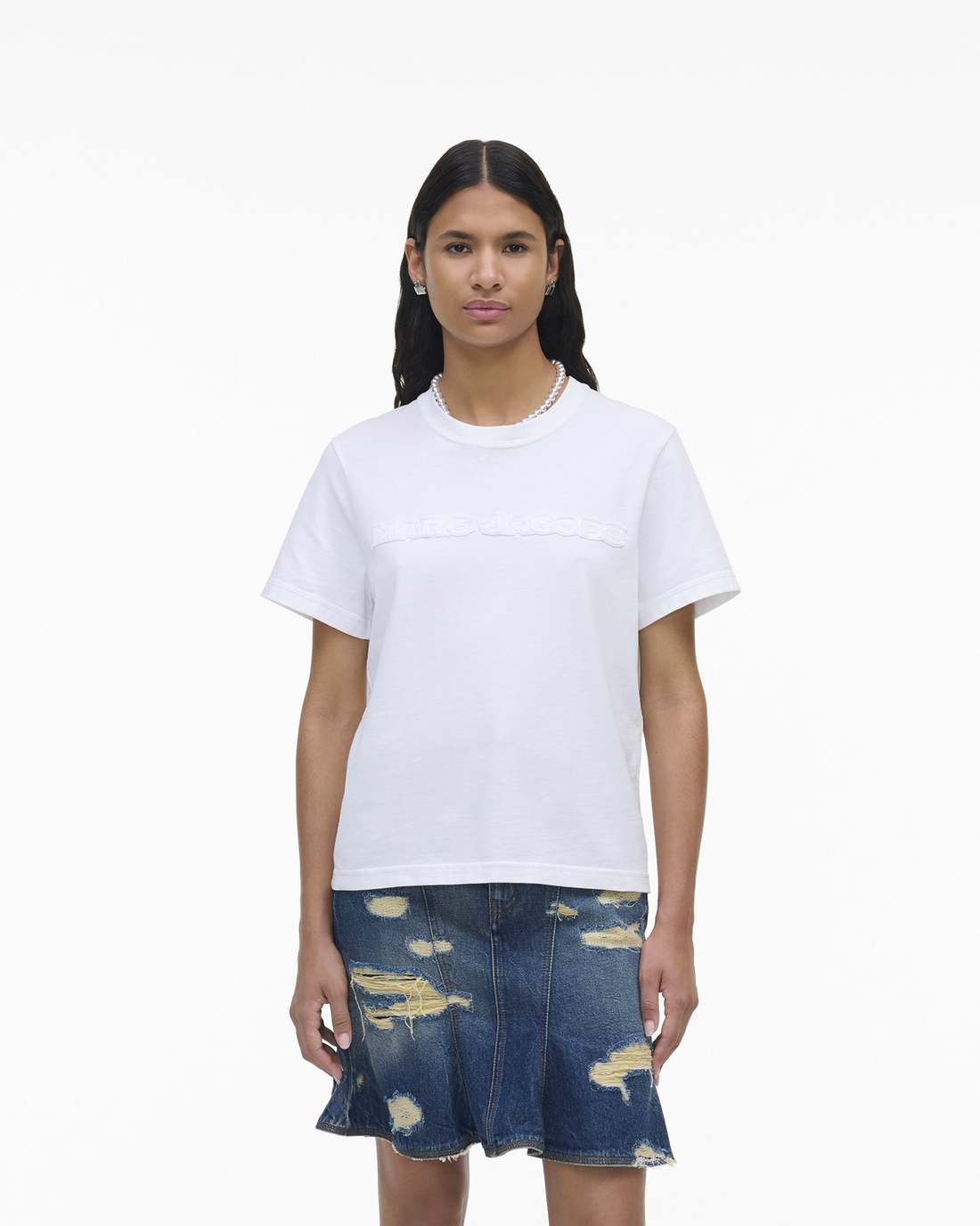 The Logo Baby Tee White - Marc Jacobs