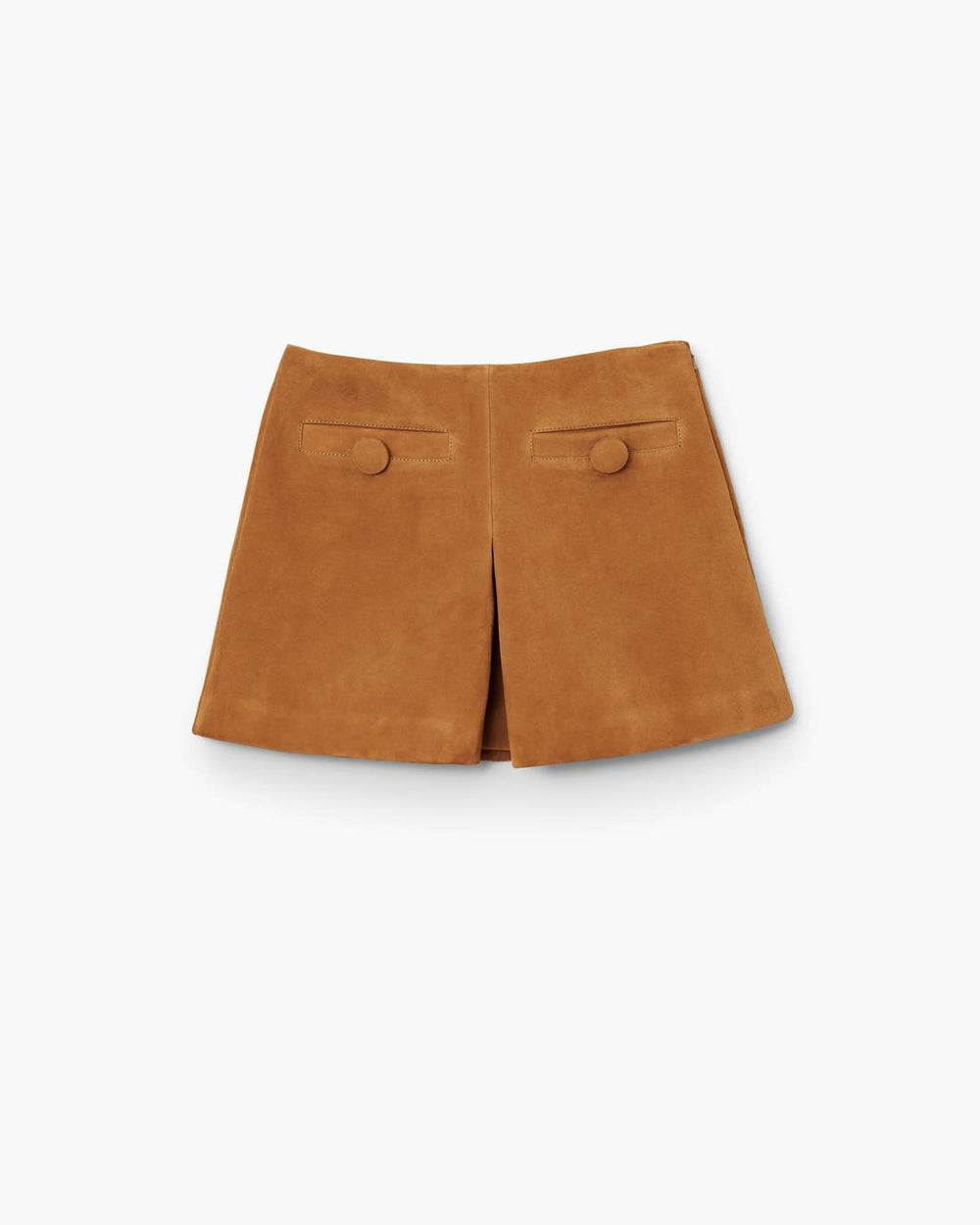 Suede Box Pleat Mini Skirt Copper - Marc Jacobs