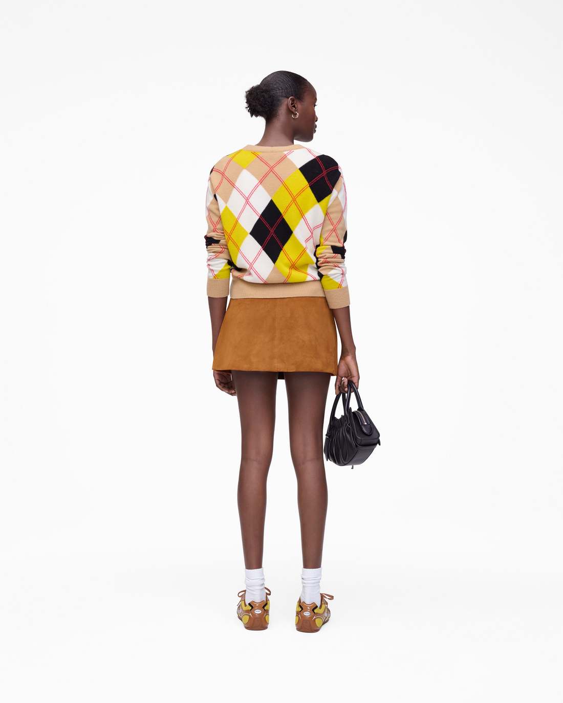 Suede Box Pleat Mini Skirt Copper - Marc Jacobs