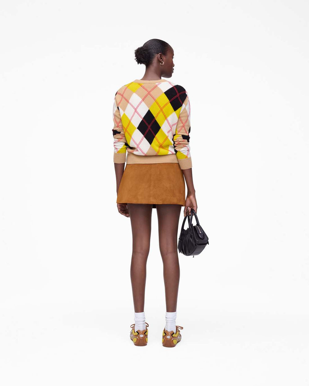 Suede Box Pleat Mini Skirt Copper - Marc Jacobs