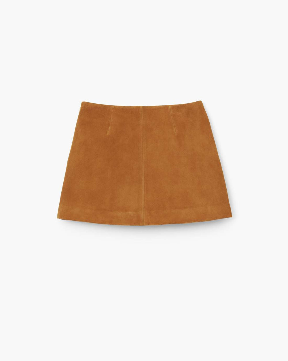 Suede Box Pleat Mini Skirt Copper - Marc Jacobs