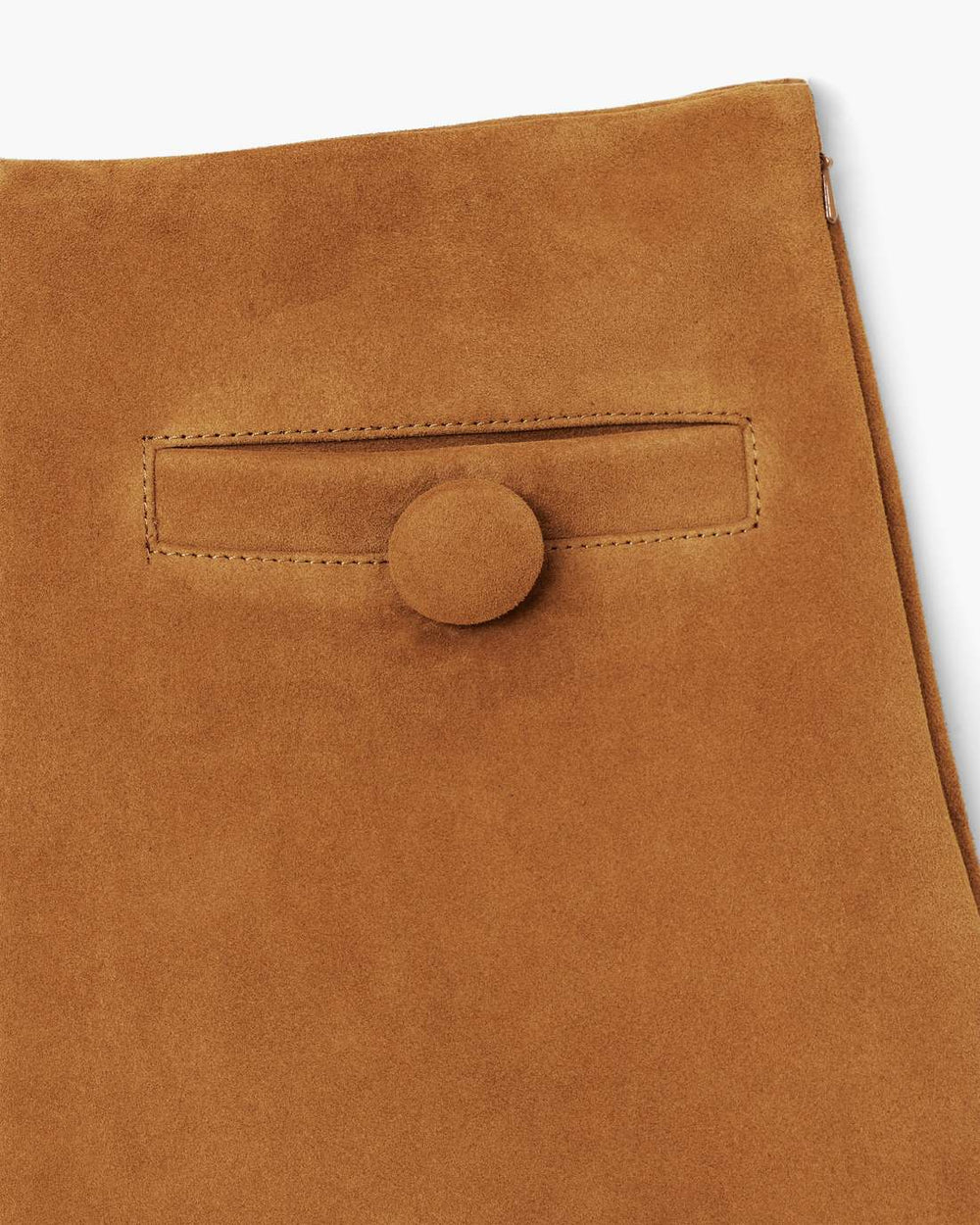 Suede Box Pleat Mini Skirt Copper - Marc Jacobs