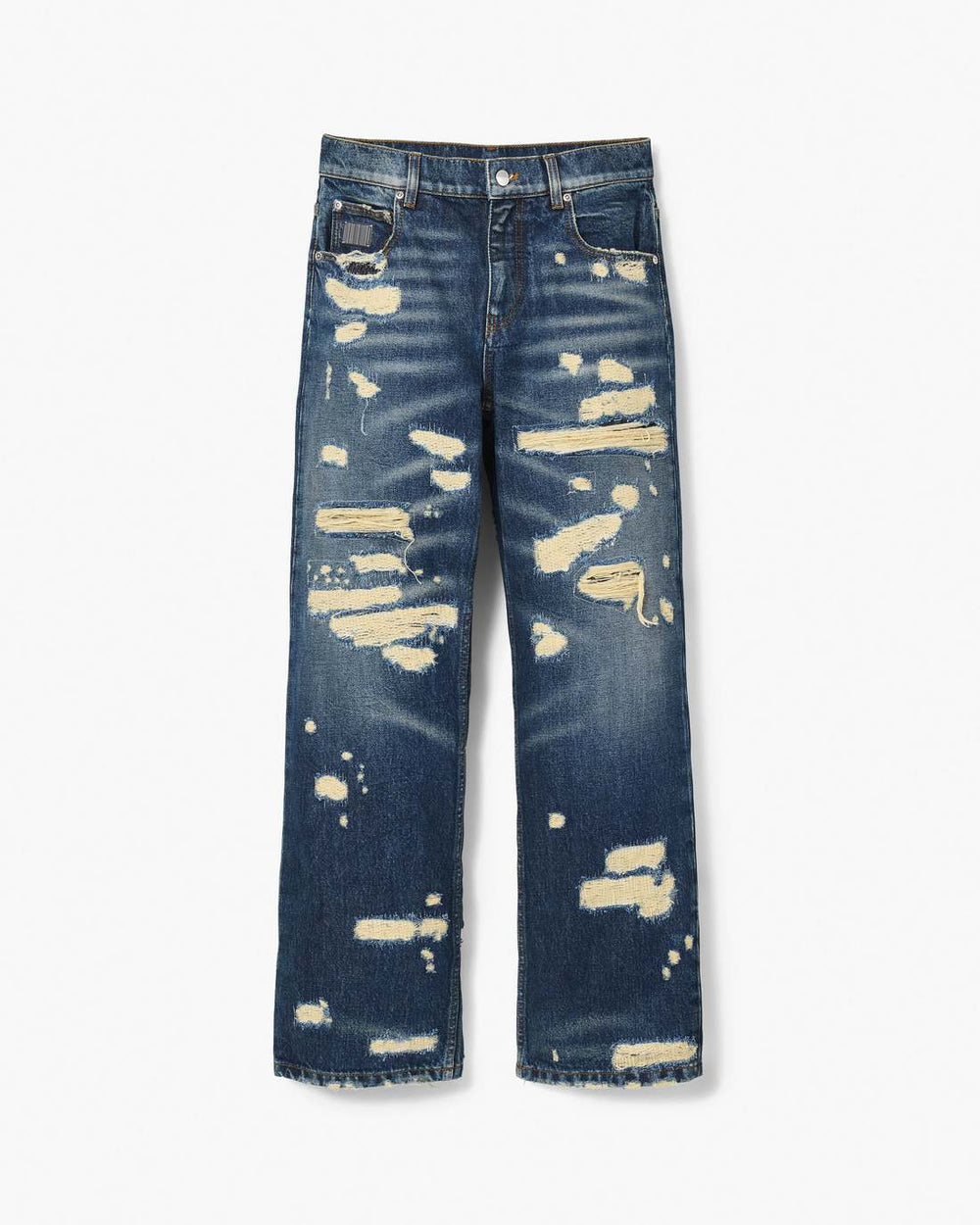 The Rip And Repair Straight Jean Punk Indigo - Marc Jacobs