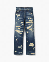 The Rip And Repair Straight Jean Punk Indigo - Marc Jacobs