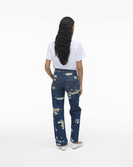 The Rip And Repair Straight Jean Punk Indigo - Marc Jacobs