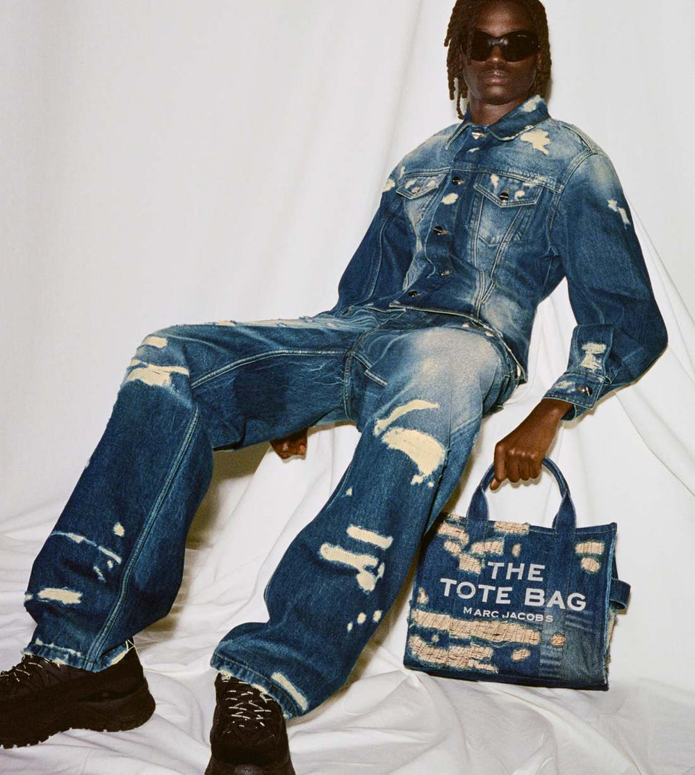 The Rip And Repair Straight Jean Punk Indigo - Marc Jacobs