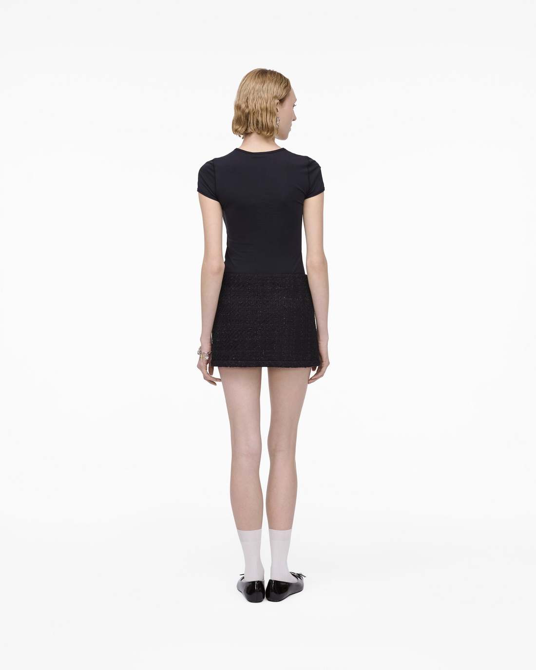 Tweed Mini Skirt Black - Marc Jacobs