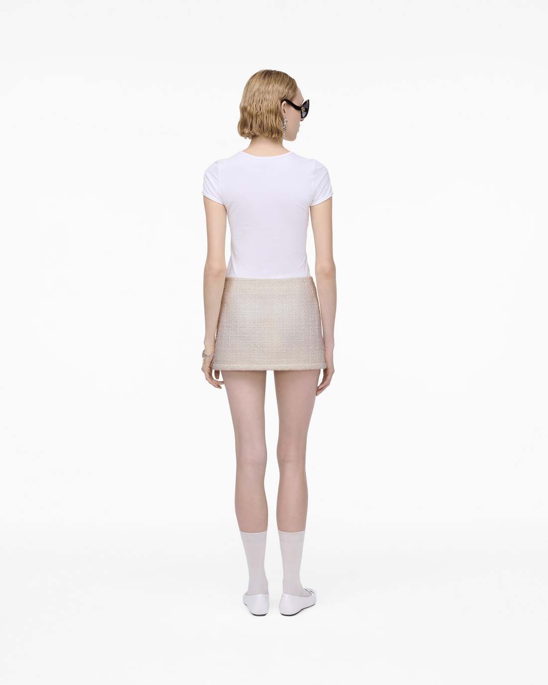 Tweed Mini Skirt Ivory - Marc Jacobs
