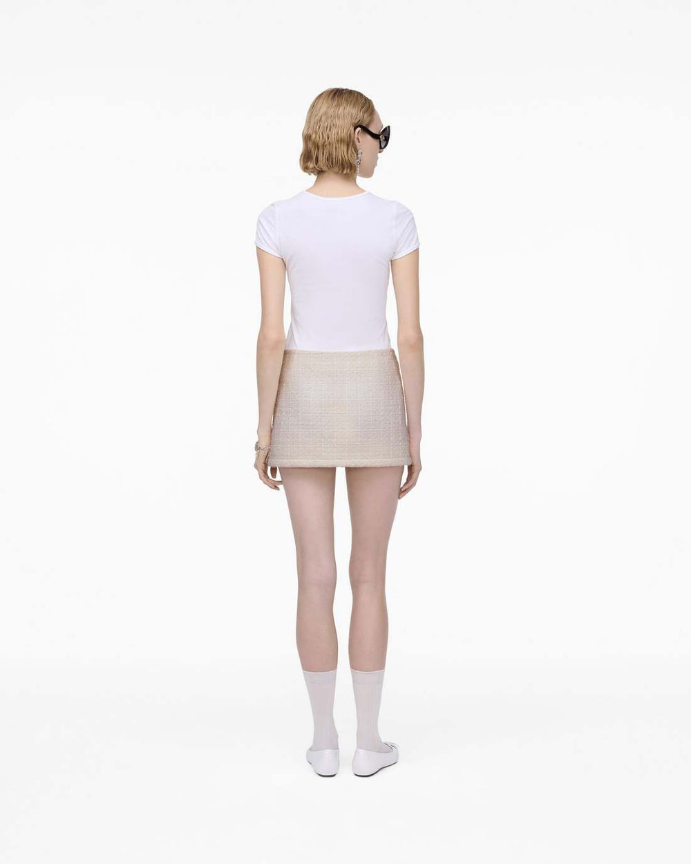 Tweed Mini Skirt Ivory - Marc Jacobs