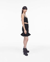 The Fluted Mini Skirt Black - Marc Jacobs