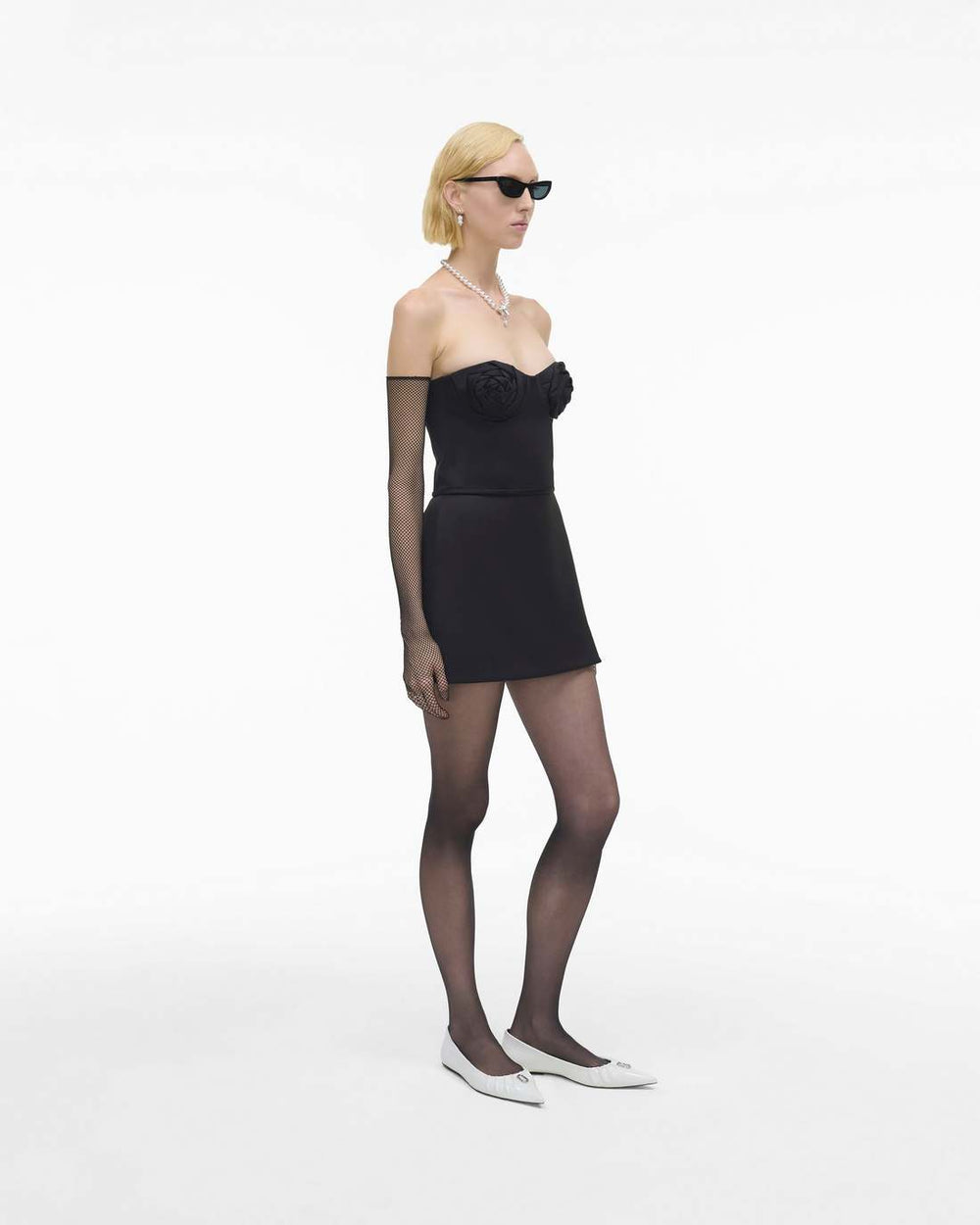 The Duchess Satin Skirt Black - Marc Jacobs
