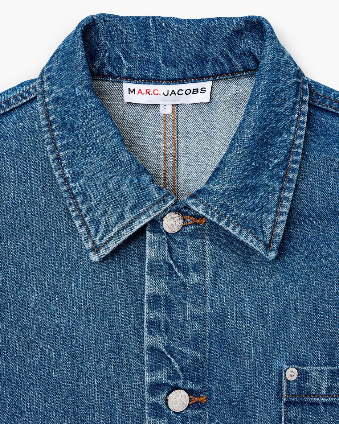 The A.P.C. X Marc Jacobs Denim Unisex Jacket Washed Indigo - Marc Jacobs