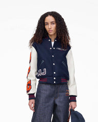 The A.P.C. X Marc Jacobs  Varsity Jacket Dark Navy/White - Marc Jacobs