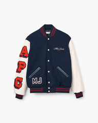 The A.P.C. X Marc Jacobs  Varsity Jacket Dark Navy/White - Marc Jacobs