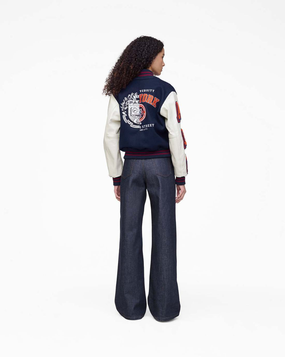 The A.P.C. X Marc Jacobs  Varsity Jacket Dark Navy/White - Marc Jacobs