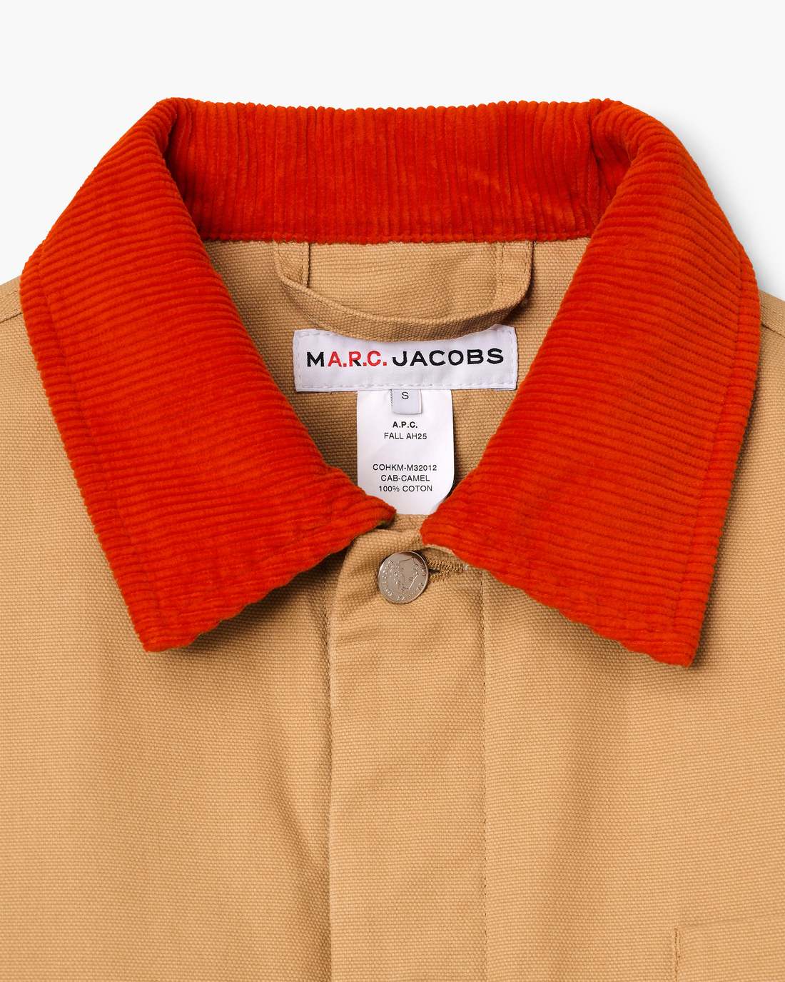 The A.P.C. X Marc Jacobs Stoned Canvas Unisex Jacket Camel - Marc Jacobs