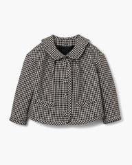 Gingham Tweed Jacket Black Multi - Marc Jacobs