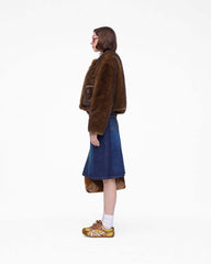 Teddy Cropped Jacket Ebony - Marc Jacobs