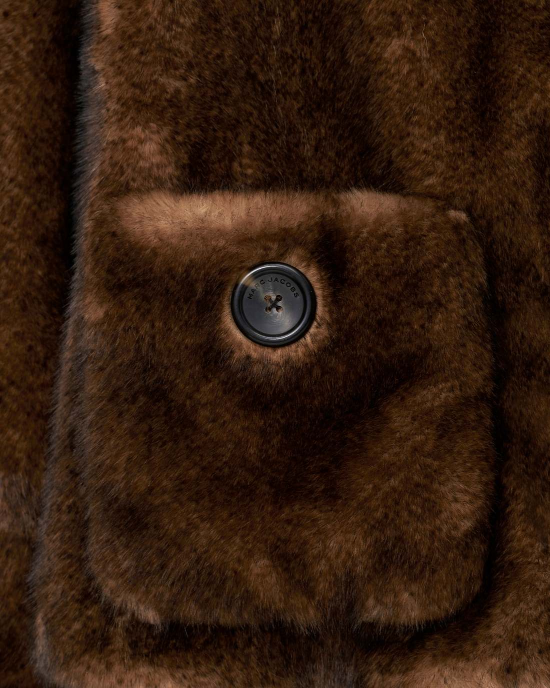 Teddy Cropped Jacket Ebony - Marc Jacobs
