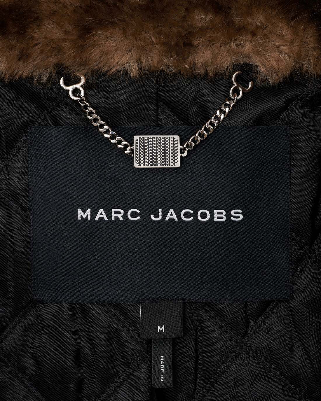 Teddy Cropped Jacket Ebony - Marc Jacobs