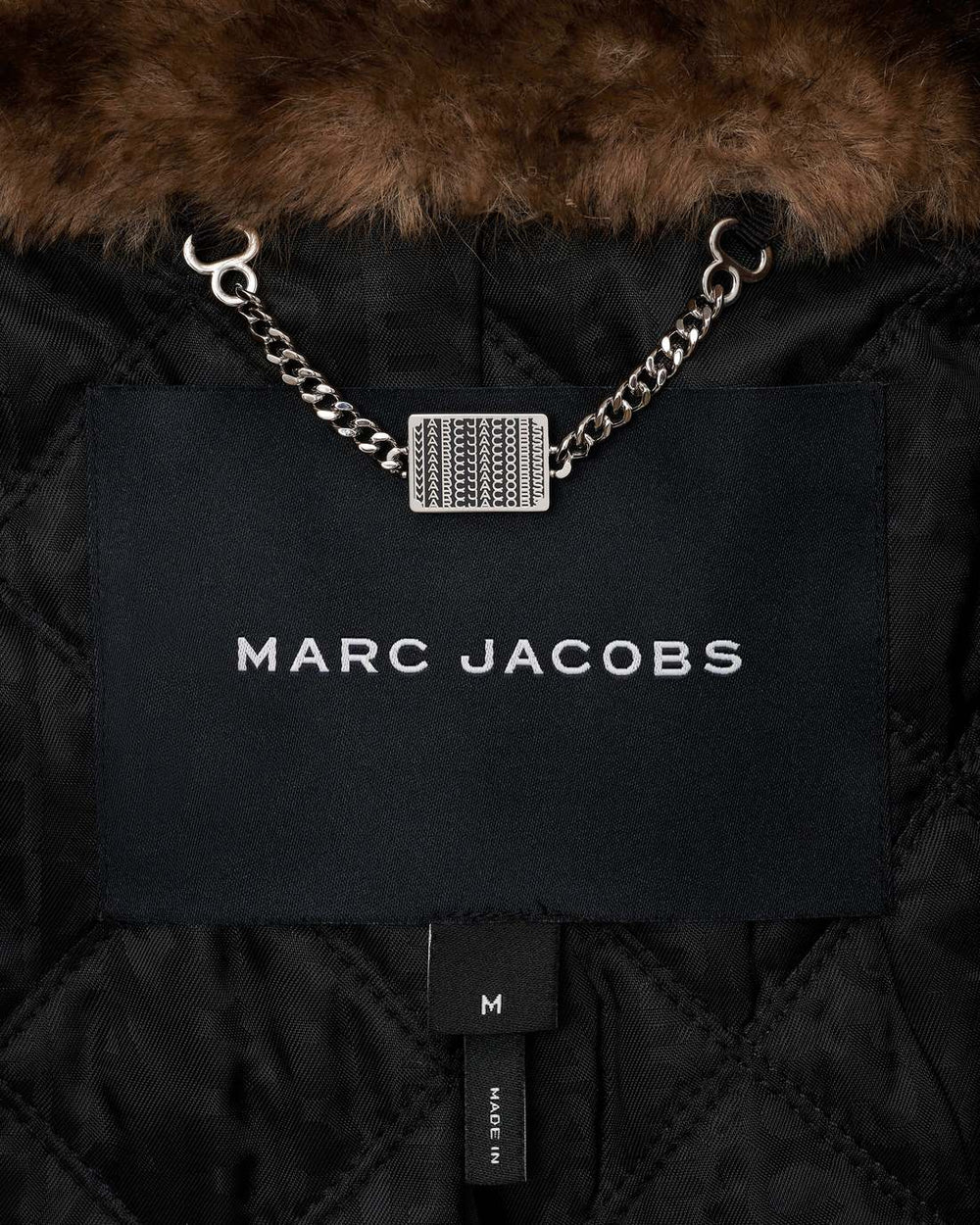 Teddy Cropped Jacket Ebony - Marc Jacobs