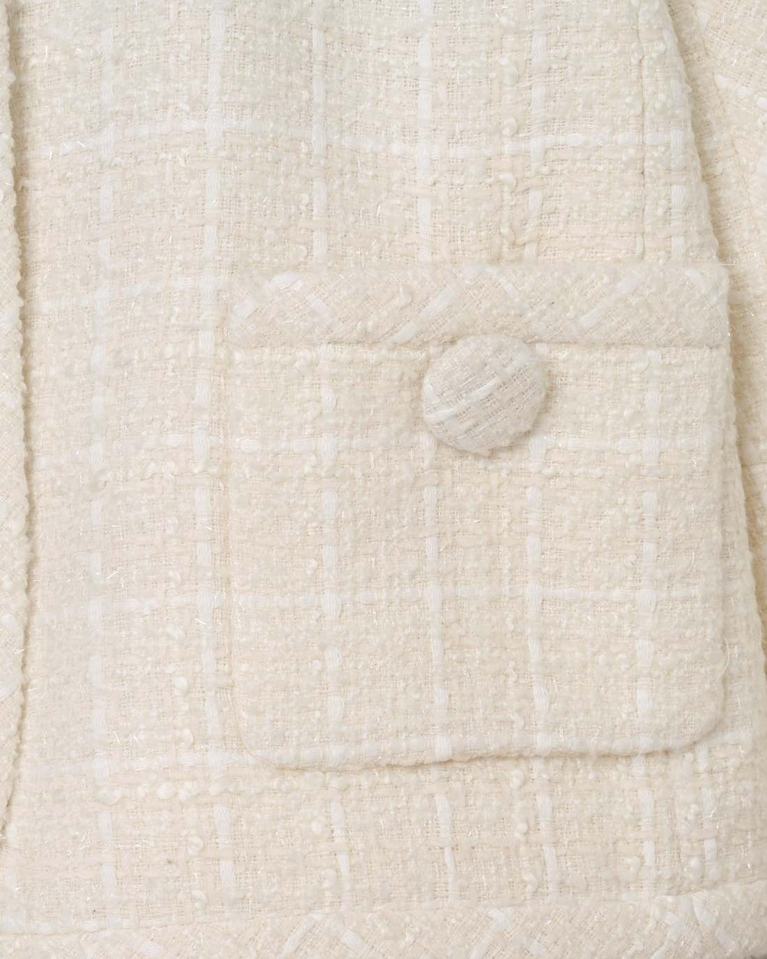Tweed Backwards Lady Jacket Ivory - Marc Jacobs