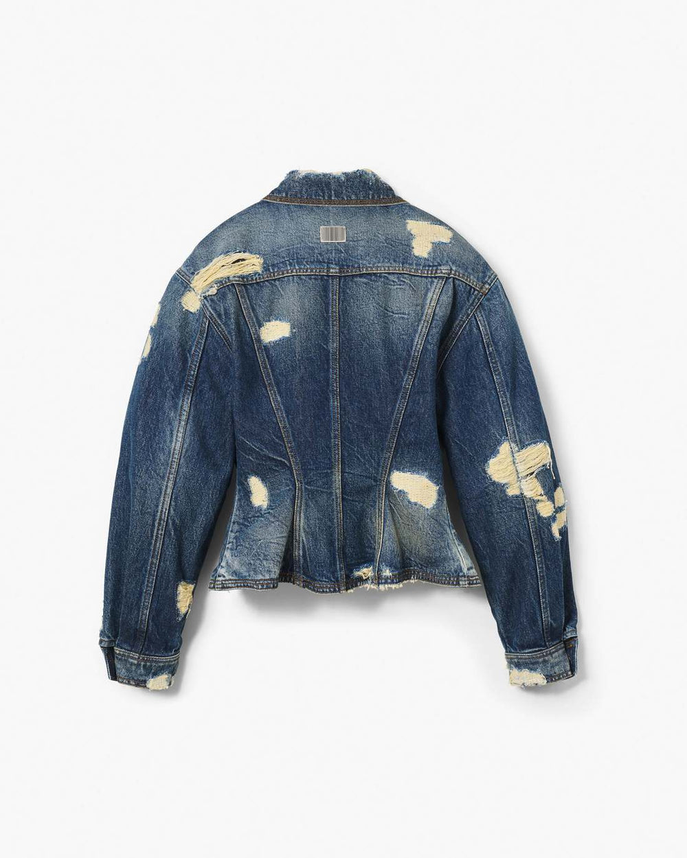 The Rip And Repair Fluted Denim Jacket Punk Indigo - Marc Jacobs