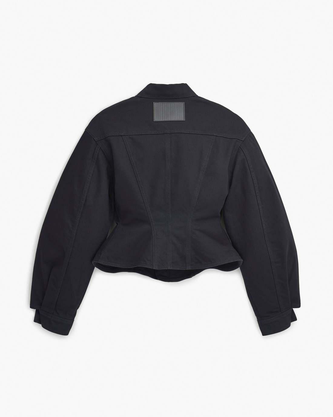 The Fluted Denim Jacket Black - Marc Jacobs