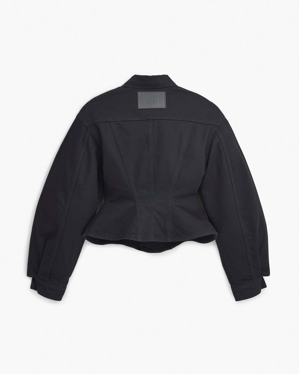 The Fluted Denim Jacket Black - Marc Jacobs