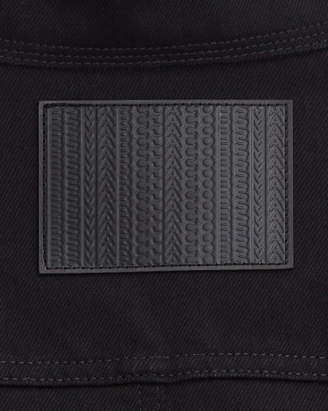 The Fluted Denim Jacket Black - Marc Jacobs
