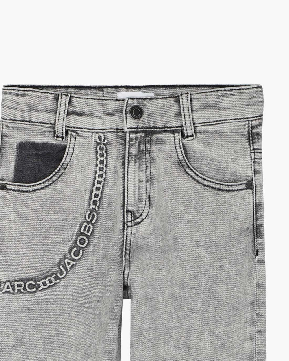 The Trompe Loeil Chain Jeans Black - Marc Jacobs