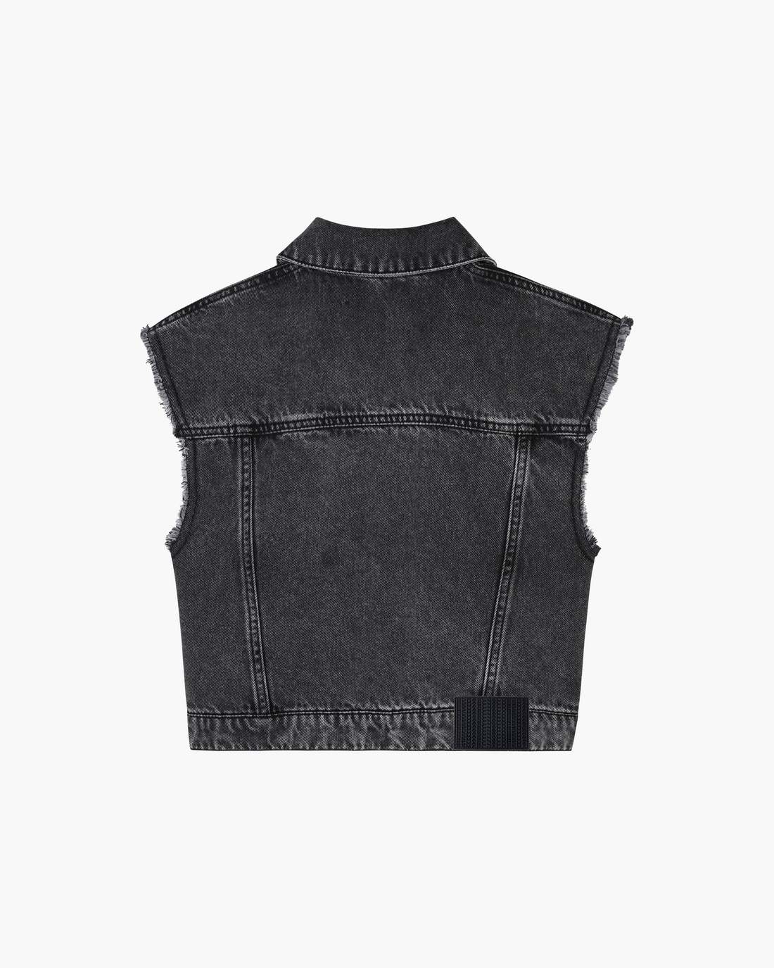The Crystal Daisy Denim Vest Black - Marc Jacobs