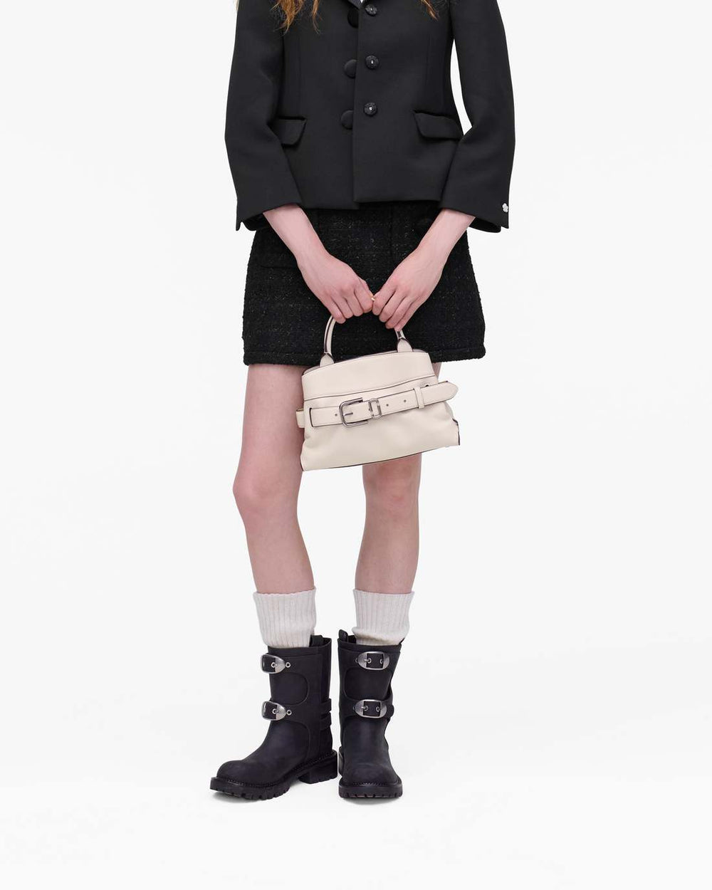 The Dakota Small Satchel Cloud White - Marc Jacobs