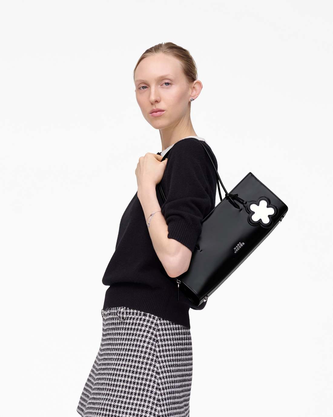 The Glam Mirror Satchel Black - Marc Jacobs
