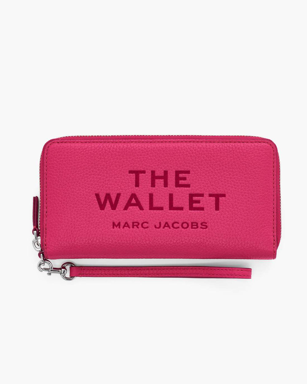 The Leather Continental Wallet Raspberry Pink - Marc Jacobs